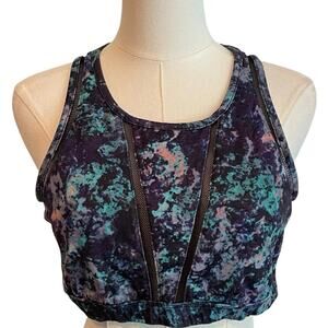 Fabletics Sports Bra Size Large Space Dye Workout Gym Yoga Tennis Athleisure